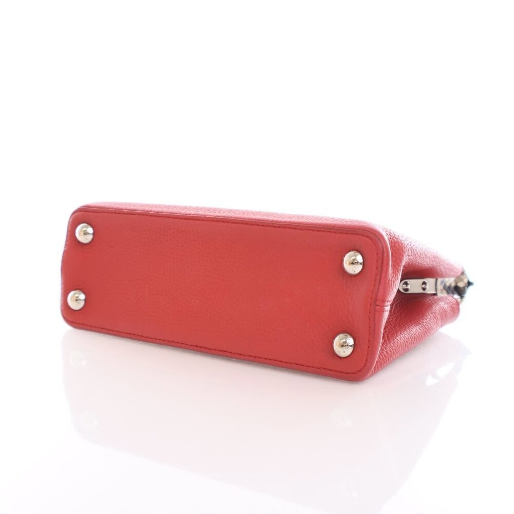 Louis Vuitton Python-Trimmed Taurillon Capucines … - image 7